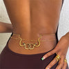 Wholesale Butterfly Wing Heart Bead Zinc Alloy Body Chain For Women