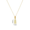 Wholesale Candy Bear Necklace Mixed Gem Inlay Copper Electroplated Sweet Animal Zodiac Style Unisex Cross Chain Accessory