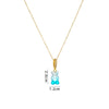 Wholesale Candy Bear Necklace Mixed Gem Inlay Copper Electroplated Sweet Animal Zodiac Style Unisex Cross Chain Accessory
