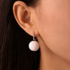 Wholesale Candy Color Hollow Ball Earrings Stainless Steel Pvd Electroplated For Women Geometric Style