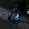 Wholesale Carbon Fiber Metal Jewelry Half Ring With Oil Drop Inlaid Zircon Dragon And Constellation Pattern Retro Style Unisex And Men's Ring