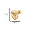 Wholesale Cartilage Puncture Ear Bone Nail Copper Flower Style