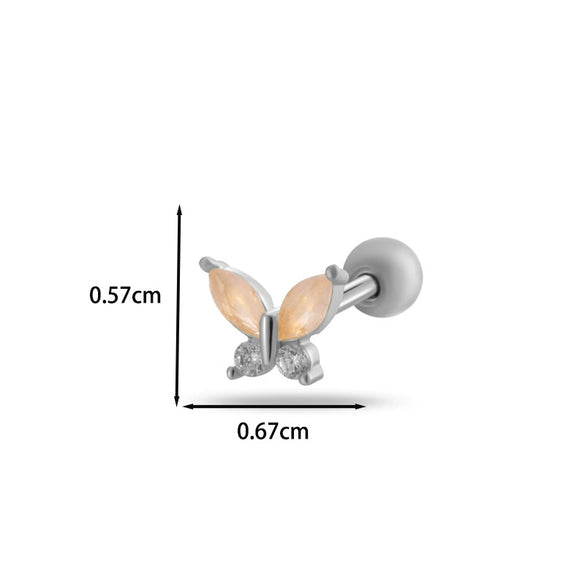Wholesale Cartilage Puncture Ear Bone Nail Copper Flower Style