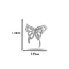 Wholesale Cartilage Puncture Ear Bone Nail Fashion Allmatch Copper Zirconium Bow Stainless Steel Rod For Women