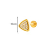 Wholesale Cartilage Puncture Ear Bone Nail Lip Nail Titanium Alloy Microinlaid Zircon Snowflake Flat Bottom Rod Internal Tooth With Flower Pattern Electroplated For Women