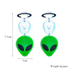 Wholesale Cartoon Alien Acrylic Earrings With Laser And Printing Process And Colorful Planet Design