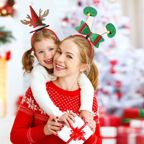 Wholesale Cartoon Christmas Elk Stereoscopic Christmas Hat Headband For Children Holiday Party Decorations