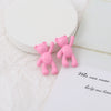 Wholesale Cartoon Raise Hand Bear Pendant Necklace Bracelet Alloy Accessories With Plating And Painting