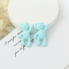 Wholesale Cartoon Raise Hand Bear Pendant Necklace Bracelet Alloy Accessories With Plating And Painting