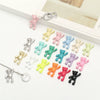 Wholesale Cartoon Raise Hand Bear Pendant Necklace Bracelet Alloy Accessories With Plating And Painting