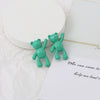 Wholesale Cartoon Raise Hand Bear Pendant Necklace Bracelet Alloy Accessories With Plating And Painting