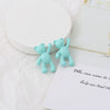 Wholesale Cartoon Raise Hand Bear Pendant Necklace Bracelet Alloy Accessories With Plating And Painting