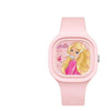 Wholesale Cartoon Square Silicone Plastic Stainless Steel Girl Doll Watch