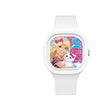 Wholesale Cartoon Square Silicone Plastic Stainless Steel Girl Doll Watch