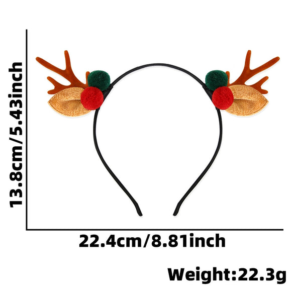 Wholesale Cartoon Style Cloth And Plastic Deer Horn Headband For Women