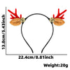 Wholesale Cartoon Style Cloth And Plastic Deer Horn Headband For Women