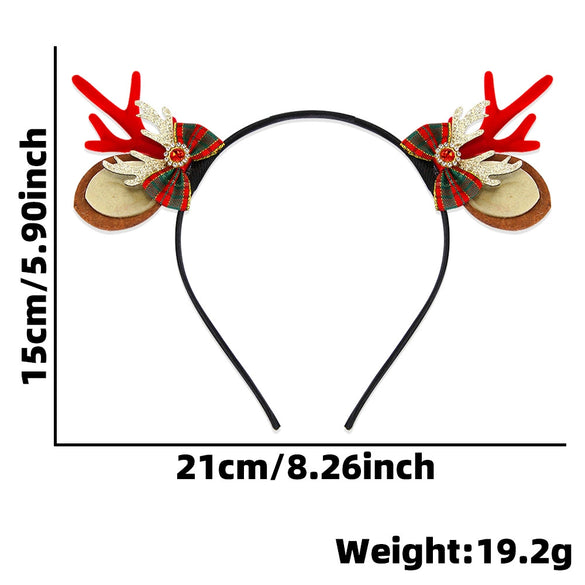 Wholesale Cartoon Style Cloth And Plastic Deer Horn Headband For Women