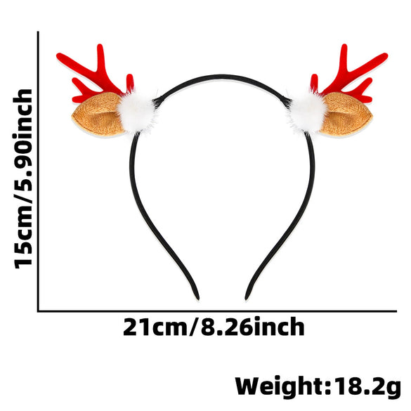 Wholesale Cartoon Style Cloth And Plastic Deer Horn Headband For Women
