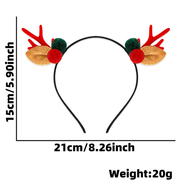 Wholesale Cartoon Style Cloth And Plastic Deer Horn Headband For Women