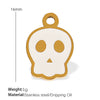 Wholesale Cartoon 316L Stainless Steel Jewelry Set With Dripping Oil Treatment Pendant Necklace And Earrings