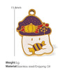 Wholesale Cartoon 316L Stainless Steel Jewelry Set With Dripping Oil Treatment Pendant Necklace And Earrings