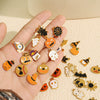 Wholesale Cartoon 316L Stainless Steel Jewelry Set With Dripping Oil Treatment Pendant Necklace And Earrings