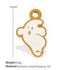Wholesale Cartoon 316L Stainless Steel Jewelry Set With Dripping Oil Treatment Pendant Necklace And Earrings