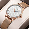 Wholesale Carved Retro Women's Quartz Diamond Watch With Alloy Case Stainless Steel Strap And Buckle Mineral Reinforced Glass Mirror Round Dial