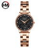 Wholesale Carved Retro Women's Quartz Diamond Watch With Alloy Case Stainless Steel Strap And Buckle Mineral Reinforced Glass Mirror Round Dial
