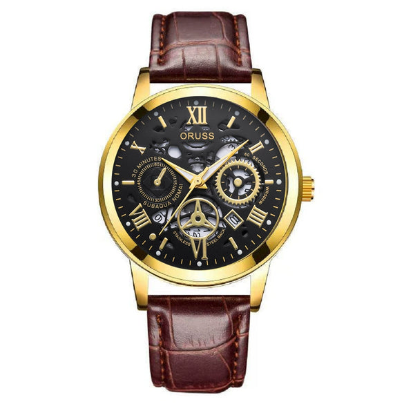 Wholesale Casual Business Style Alloy Case And Strap Round Dial Quartz Men's Watch