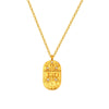Wholesale Casual Constellation Necklace For Women Titanium Steel Gold Plated Casting Oval Hammer Cross Chain