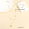 Wholesale Casual Elegant Sun Moon 304 Stainless Steel Copper Plating Inlay 18K Gold Plated Zircon Pendant Necklace