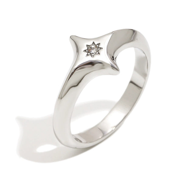 Wholesale Casual Geometric Design Electroplated Stainless Steel Fourpointed Star Ring For Women