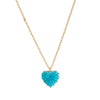 Wholesale Casual Geometric Electroplated Copper Heart Shape Pendant Necklace For Women