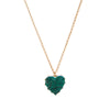 Wholesale Casual Geometric Electroplated Copper Heart Shape Pendant Necklace For Women