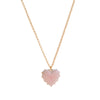 Wholesale Casual Geometric Electroplated Copper Heart Shape Pendant Necklace For Women
