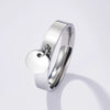 Wholesale Casual Geometric Stainless Steel Titanium Steel Electroplated Ring For Women And Unisex