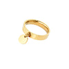 Wholesale Casual Geometric Stainless Steel Titanium Steel Electroplated Ring For Women And Unisex