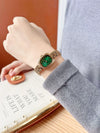 Wholesale Casual Metal Rectangular Quartz Watch For Female With Steel Band And Spiral Crown