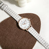 Wholesale Casual Quartz Watch For Female Junior High School Students Alloy Case Imitation Leather Strap Stainless Steel Clasp Round Dial Ordinary Glass Mirror