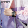 Wholesale Casual Quartz Watch With Transparent Shell Round Dial Acrylic Mirror Abs Case And Silicone Strap