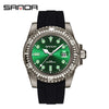 Wholesale Casual Quartz Watch With Transparent Shell Round Dial Acrylic Mirror Abs Case And Silicone Strap