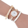 Wholesale Casual Women's Alloy Imitation Leather Strap Round Dial Quartz Winding Handwoven Watch