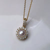 Wholesale Cat Claw Zircon Pendant Freshwater Pearl Sweater Chain For College Students Copper Alloy And Pearl Material