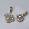 Wholesale Cat Claw Zircon Pendant Freshwater Pearl Sweater Chain For College Students Copper Alloy And Pearl Material