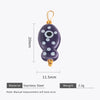 Wholesale Ceramic And Stainless Steel Fish Shape Polka Dot Handmade Jewelry Accessories With Electroplating