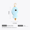 Wholesale Ceramic And Stainless Steel Fish Shape Polka Dot Handmade Jewelry Accessories With Electroplating