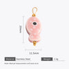 Wholesale Ceramic And Stainless Steel Fish Shape Polka Dot Handmade Jewelry Accessories With Electroplating