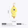 Wholesale Ceramic And Stainless Steel Fish Shape Polka Dot Handmade Jewelry Accessories With Electroplating