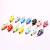 Wholesale Ceramic And Stainless Steel Fish Shape Polka Dot Handmade Jewelry Accessories With Electroplating